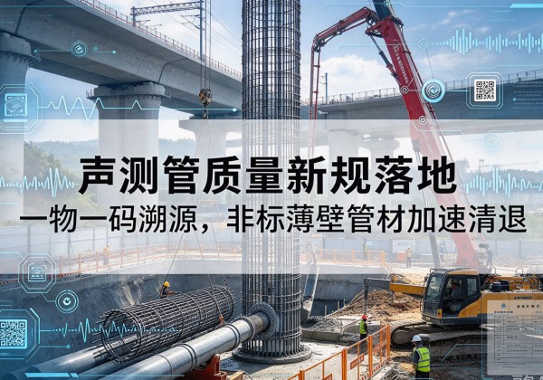 双牌声测管质量新规落地，一物一码溯源，非标薄壁管材加速清退